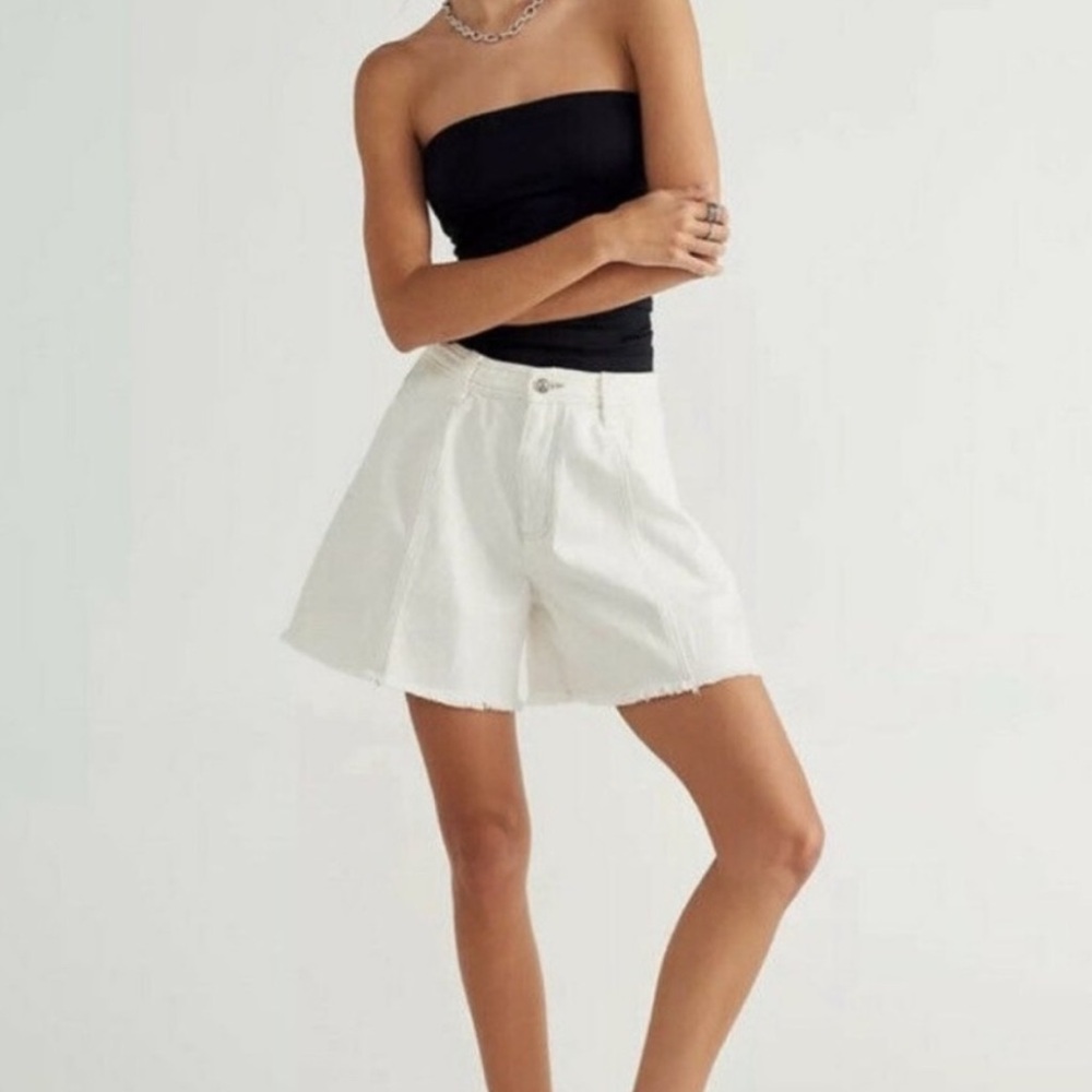 PRICE IS FIRM Free People Amelie a line shorts white
